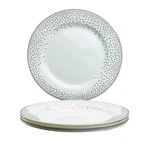 Gracie Bone China By Coastline Imports Spray Dots Gold Trim Set 8-INCH, New. Price: $63.99.