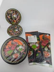 Disney Halloween Villains' Party Supplies 10" + 7" Paper Plates Tablecloth New. Price: $40.00.