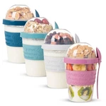 Eynel 4 Pack Reusable The Go Yogurt Parfait Cups, Breakfast Plastic Contai... New. Price: $29.77.