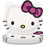 Unique White Hello Kitty Shaped Paper Plates 8.5X7.38IN Pack Of Fun Kids Party New. Price: $14.24.