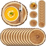 200 Disposable Wooden Slice Paper Placemats And Coasters Set Vintage Large New. Price: $33.61.