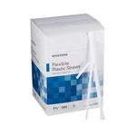 Mckesson Disposable Flexible Drinking Straw White Plastic 500 Ct 16-9550 New. Price: $13.64.