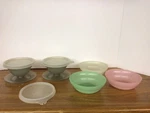 2 Vintage Tupperware Parfait Dessert Cups #754-7 /3- 733-5LIDS 154-31 Bowls Unspecified. Price: $9.95.