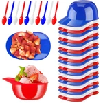Jnnzzggu 48 Pack Mini Ice Cream Dessert Baseball Cap Bowls,party Snack Cups For New. Price: $21.63.