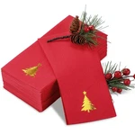 100 Pcs Christmas Disposable Hand Towels Foil Stamped Guest Napkins Xm... New. Price: $51.39.