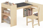 Adjustable Kids Art & Chair Set With Paper Roll Storage For Creative Fun New. Price: $200.99.