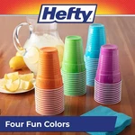 Hefty Party On Disposable Plastic Cups, Assorted, 16 Ounce, 100 Count New. Price: $13.48.