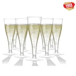 100 Pack Clear Plastic Flutes - 4.5 Oz Durable Disposable Champagne... New. Price: $58.95.