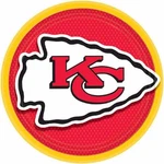 Kansas City Chiefs Nfl Pro Football Sports Banquet Party 9" Paper Dinner Plates New. Price: $10.99.
