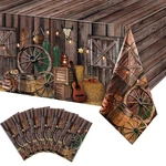 Western Party Tablecloth Cowboy Cover Theme Plasti... New. Price: $24.39.