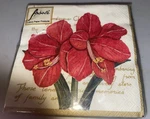 Ambiente 20 Red Hibiscus Napkins Floral Decoupage Paper Serviette Luxury 3 Ply New. Price: $15.99.