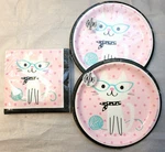 Purr-fect Kitty Cat Birthday Party Supply Set W/ Dinner Plates & Napkins New. Price: $13.79.