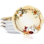 4 Pcs Thanksgiving Dinner Plates Pumpkins Ceramic Salad Fall D... New. Price: $32.94.