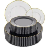 Ejonirinjonir Ei 60PCS Clear Black And Gold Plastic Plates Disposable ... New. Price: $31.90.