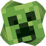 Minecraft Luncheon Napkins 16 Count Multicolor Disposable Party For... New. Price: $9.99.