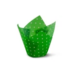 Polka Dot Green Tulip Baking Cups 100 Pcs Cupcake Muffin Liners Paper New. Price: $21.78.