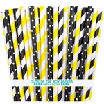 Outside Box Bee Theme Striped And Polka Dot Straws 7.75 Inch... New. Price: $14.56.