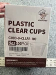 Jolly Chef 9 Oz Clear Plastic Cups 100 Pack Disposable Party New. Price: $14.98.