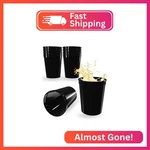 Partyprints 10 Pack 16 Oz Black Reusable Blank Plastic Cups, Stadium Bulk New. Price: $16.94.