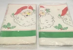 Vintage C. A. Reed Santa Claus Christmas Paper Table Cover 52" X 96" Qty New. Price: $17.99.