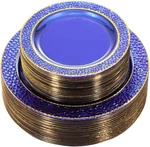 102PCS Blue Disposable Plates Set For Weddings, Parties & Father's Day New. Price: $83.99.