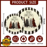 Wdf 24 Pack Christmas Tree Plastic Plates Disposable Checkered New. Price: $54.49.