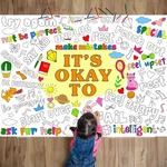Positive Affirmations Coloring Poster For 31.5INCHES 43.3INCHES, Colorful New. Price: $14.43.