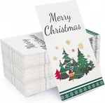 50PACK Christmas Disposable Paper Hand Towels Santa Guest Napkins For Xmas New. Price: $30.80.