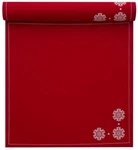 My Drap Printed Dinner Napkin Red With White Snowflakes New. Price: $24.95.