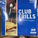 Wooden 4" Club Frill Picks Assorted Colors / Sandwich Toothpick,pack Of 1000 New. Price: $15.99.