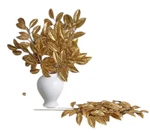 Valerie 6-PACK Glistening Leaf Picks Gold Open. Price: $29.99.