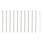 Kikkerland Stainless Steel Straws - Set Of 10 One Size, New. Price: $20.47.