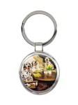 Gift Keychain : Dalmatian Dinner Table Dog Puppy Funny Pet Animal New. Price: $8.99.
