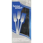 Home Smart Heavy Duty Plastic Forks (24-COUNT) 88808 Pack Of New. Price: $35.85.