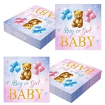 Litmitfu Baby Gender Reveal Napkins 3-PLY Bear Pink Blue 40 Pcs New. Price: $10.18.