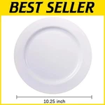 White Disposable Dinner Plates - 100 Count New. Price: $65.64.