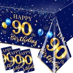 Grehumor 90TH Birthday Decorations MEN-3PCS Navy Blue Table New. Price: $19.35.
