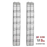 Pvwsg Over The Door Shoe Organizer, 14 Large Mesh Pockets Hanging White New. Price: $21.99.