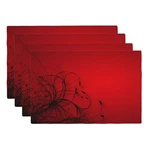 Vigginer Red Black Abstract Flower Placemats Set 4 Retro Floral Linen Washabl New. Price: $28.50.