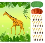 Jungle Birthday Party Supplies,pin Tail On Giraffe,safari Theme Zoo B... New. Price: $14.90.