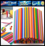 Suwimut 1000 Pack Plastic Drinking Straws, 10.2 Inch Extra Long Colorful Disposa New. Price: $33.99.