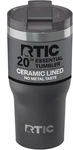 Rtic 20OZ Essential Tumbler With Lid, Ceramic Lined, Insulated, Stainless Steel, New. Price: $25.99.