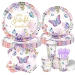 Butterfly Birthday Party Supplies, 120 Pcs Disposable Tableware... New. Price: $27.46.
