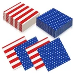 Nuanchu 200 Pcs Napkins 4TH Of July Patriotic Red White And Blue American Flag New. Price: $34.77.