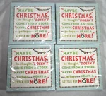 4X Dr Seuss Grinch Xmas Lunch Paper 64 Napkins 12 7/8 Tableware New. Price: $11.87.