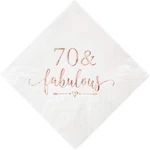 Crisky 70 And Fabulous Cocktail Napkins 50 Count (pack Of 1), Rosegold New. Price: $14.52.