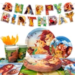 114 Pcs Disney The Lion King Birthday Decor Party Tableware Tablecloth Napkins New. Price: $23.99.