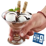 Crystalia Glass Ice Cream Bowl Set, Small Dessert Cups For Trifle Parfait Sundae New. Price: $40.76.