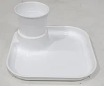 Great White Square Plates And Cups (5 Pair Pack) New. Price: $17.99.