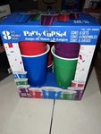 Jumbo Double Wall Insulated 32OZ Reusable Party Cups W/lids Set 8. 4 Colors. New. Price: $28.95.